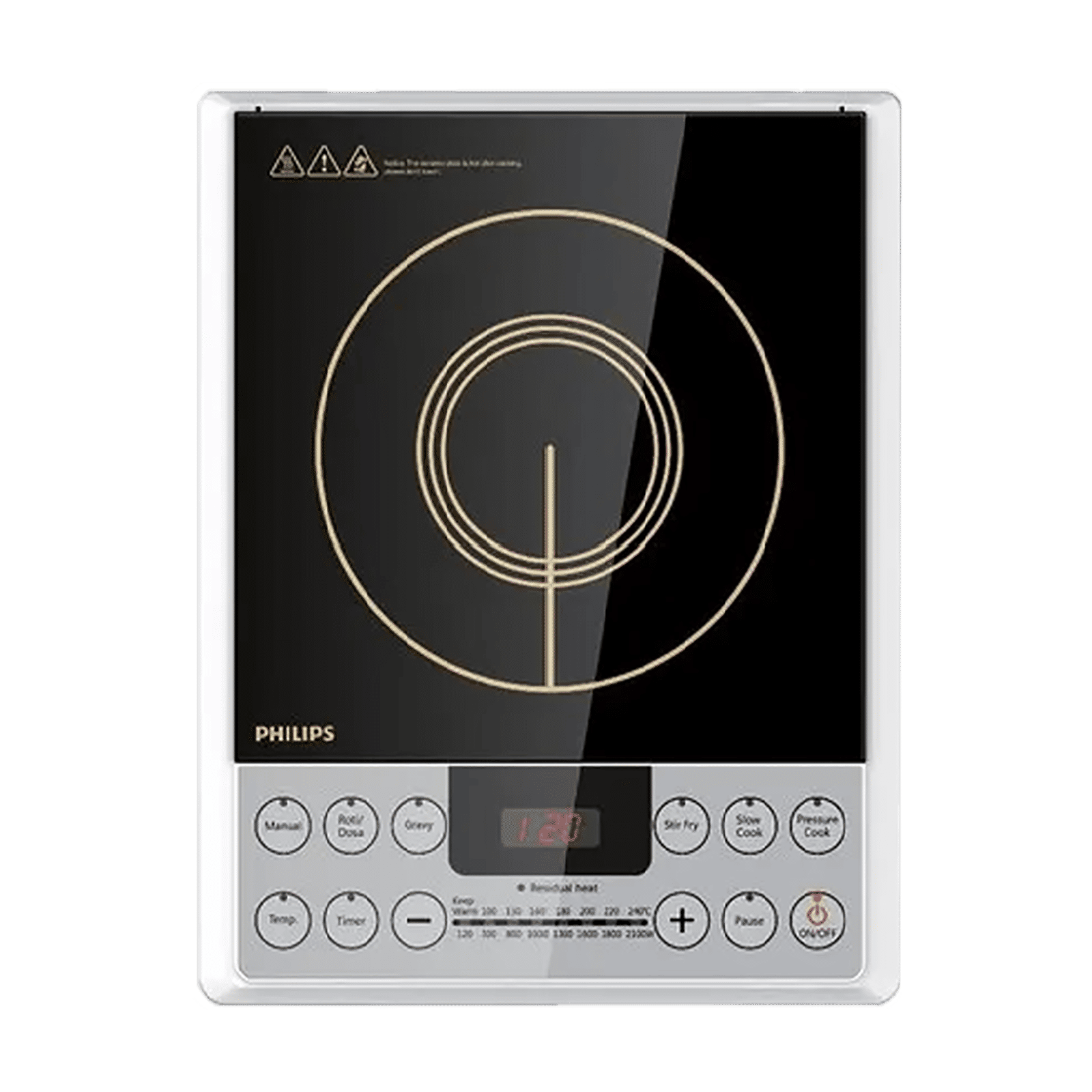 Buy Philips Viva Collection 2100W Induction Cooktop with 8 Power Settings Online Croma